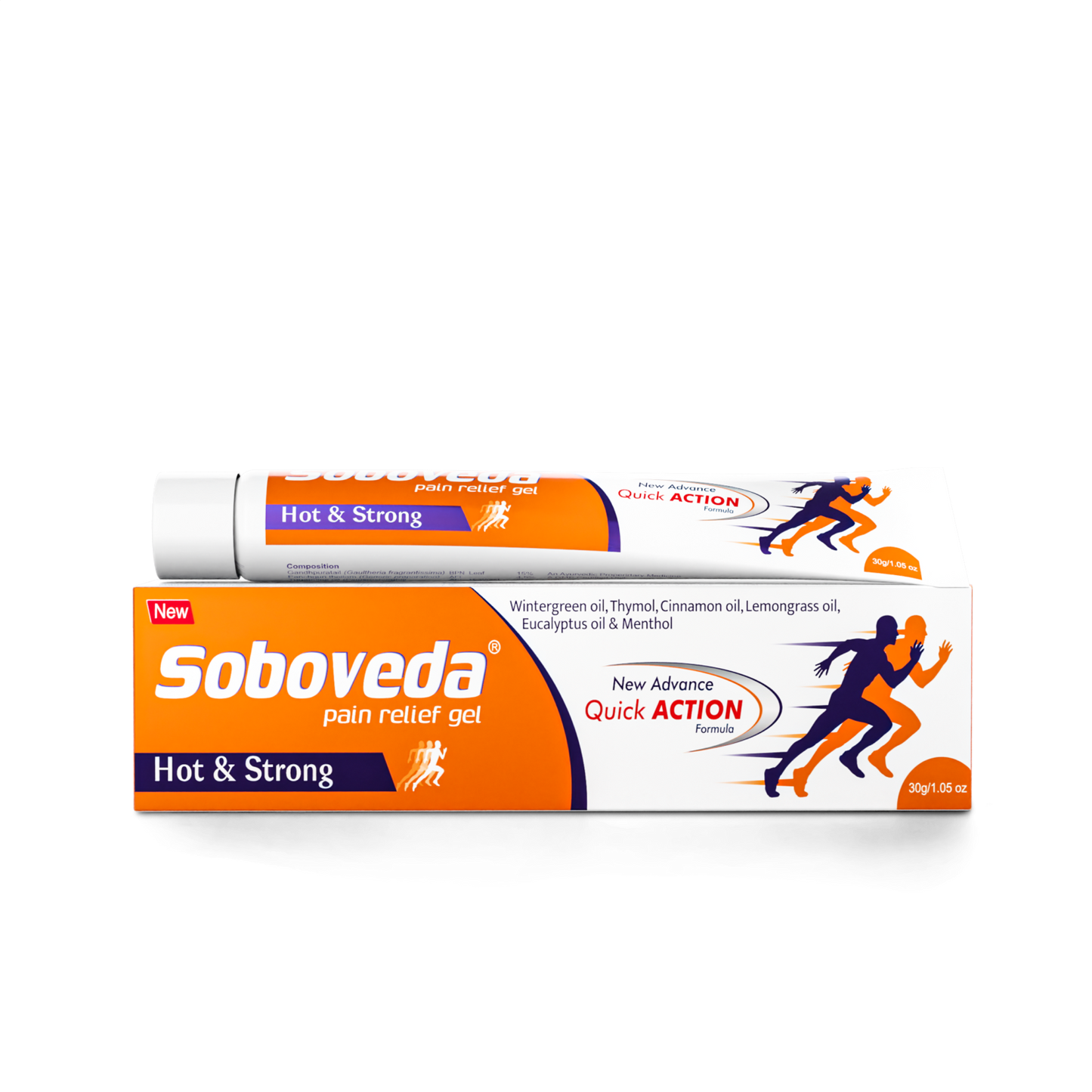 Soboveda Pain Reliever Cream - Fast Natural Relief for Joint, Muscle & Back Pain