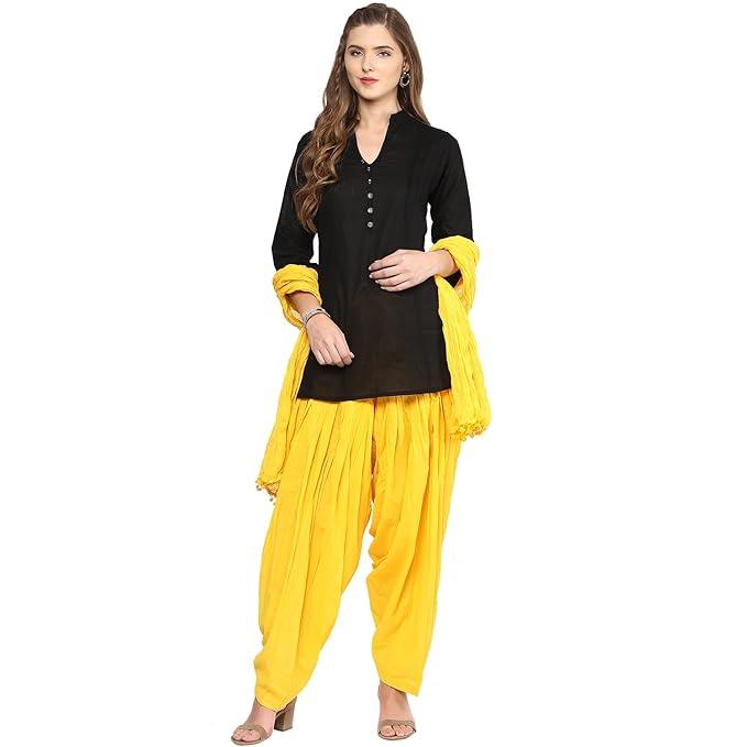 Stylish Women Short Kurta Patiala Salwar With Dupatta - warehousetech13
