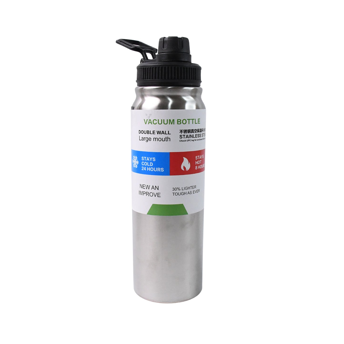 Stainless Steel Double Wall Vacuum-insulated Drink Water Bottle (800 Ml) - warehousetech13