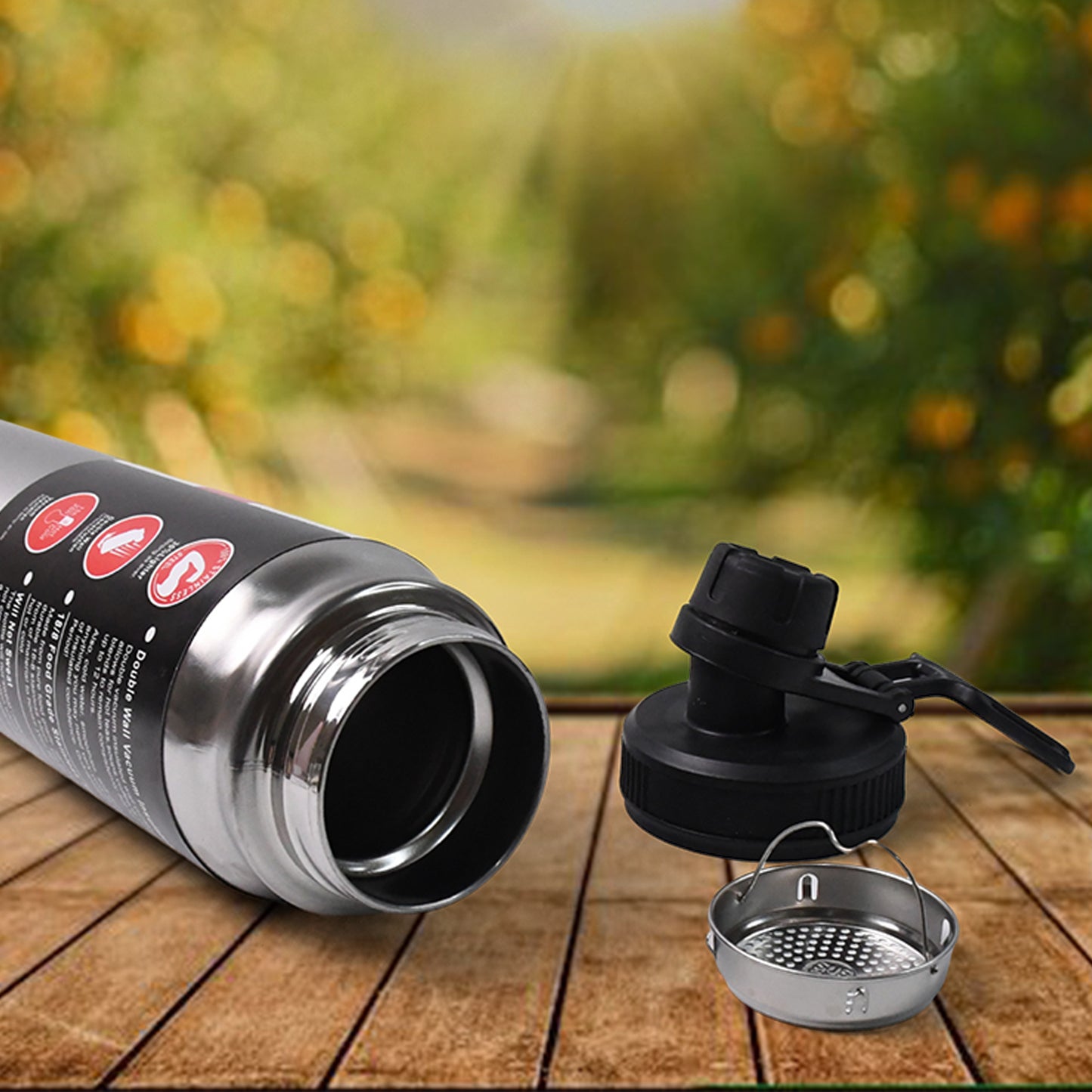 Stainless Steel Double Wall Vacuum-insulated Drink Water Bottle (800 Ml) - warehousetech13