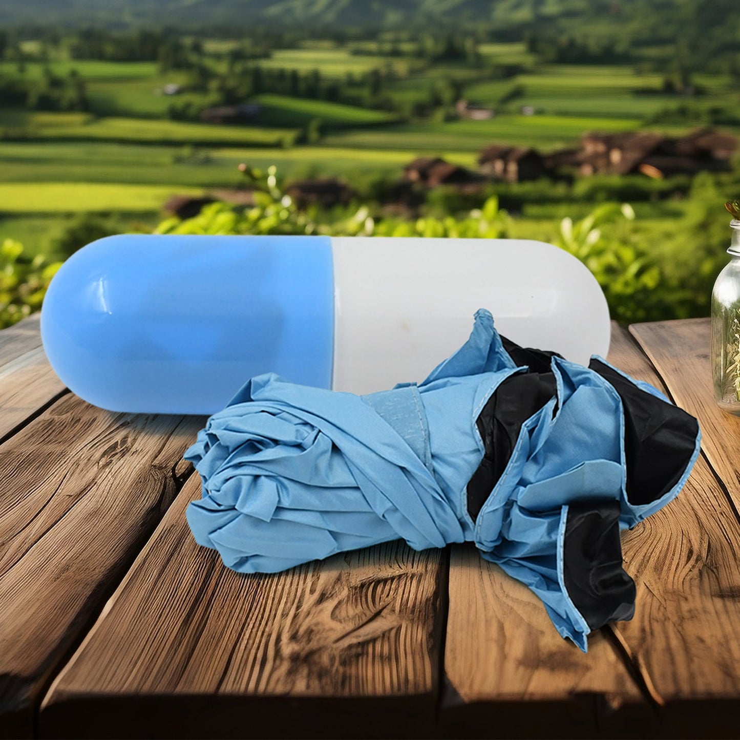 5 Fold Manual Open Umbrella With Capsule Case (1 Pc) - warehousetech13