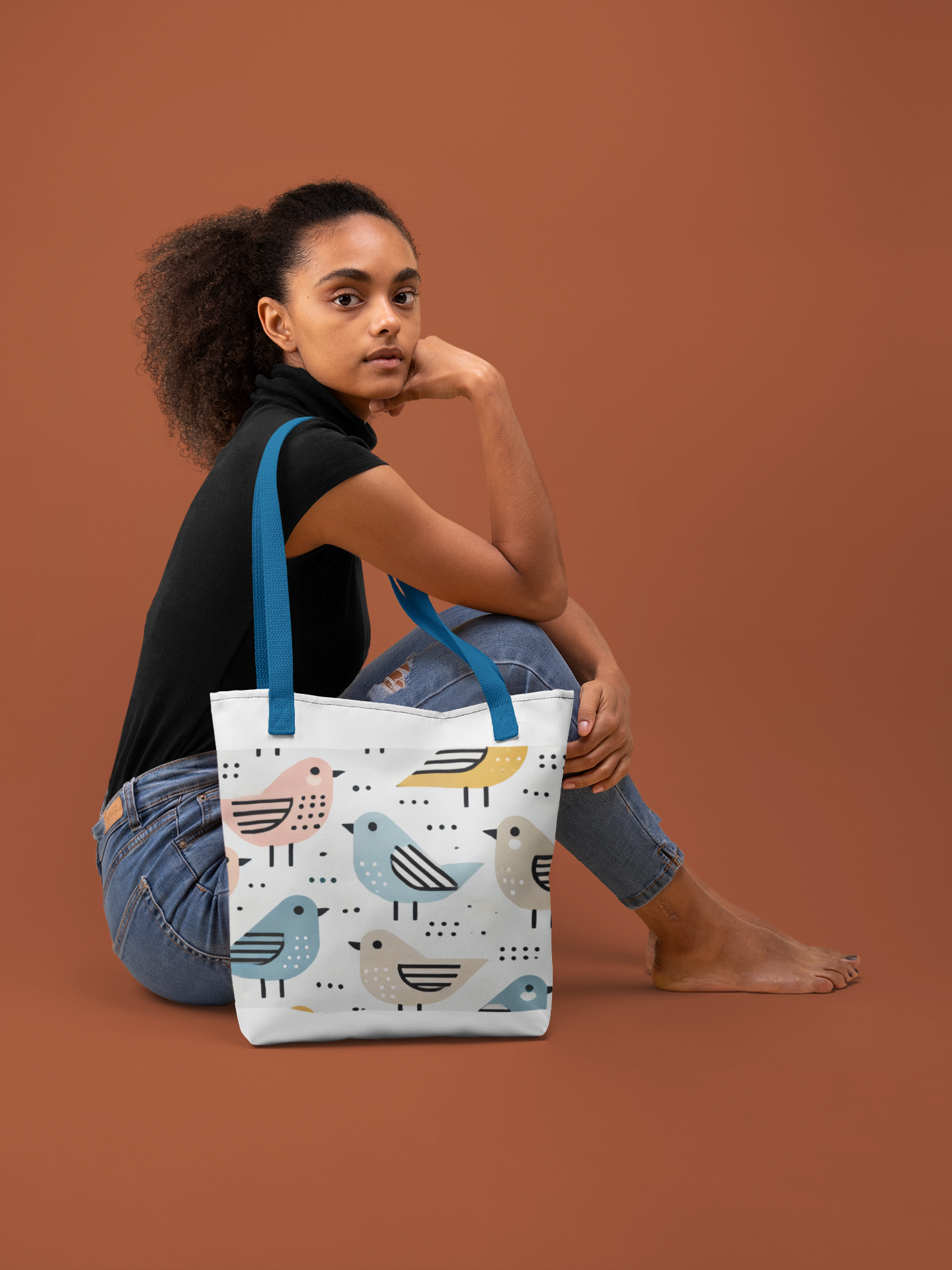 UNISEX AOP TOTE BAGS SIZE: 27x36" WITH ZIPPER - warehousetech13