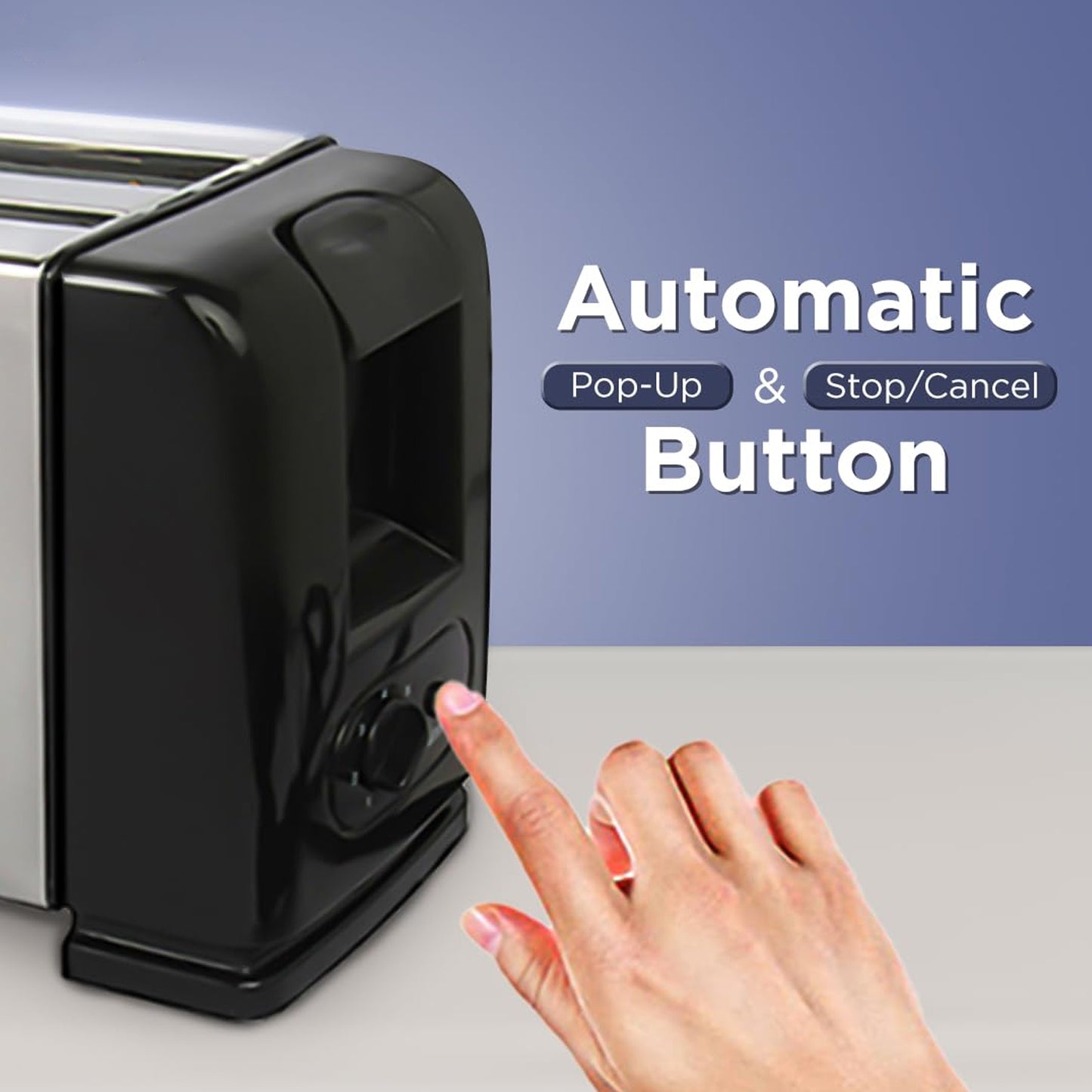 Orbit Adjustable Pop-up Toaster - 1200w - warehousetech13