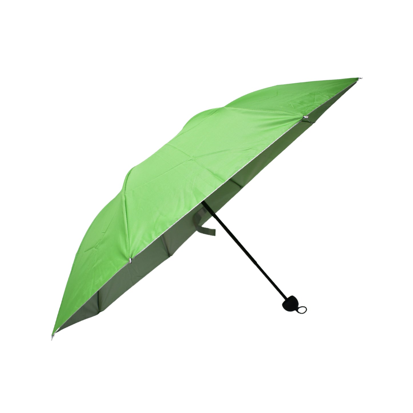 8539 3 Fold Sun Protective Solid Foldable Outdoor Umbrella Portable Sun Uv Protection Lightweight Rain Umbrella With Umbrella Case For Girls Women Men Boys - warehousetech13
