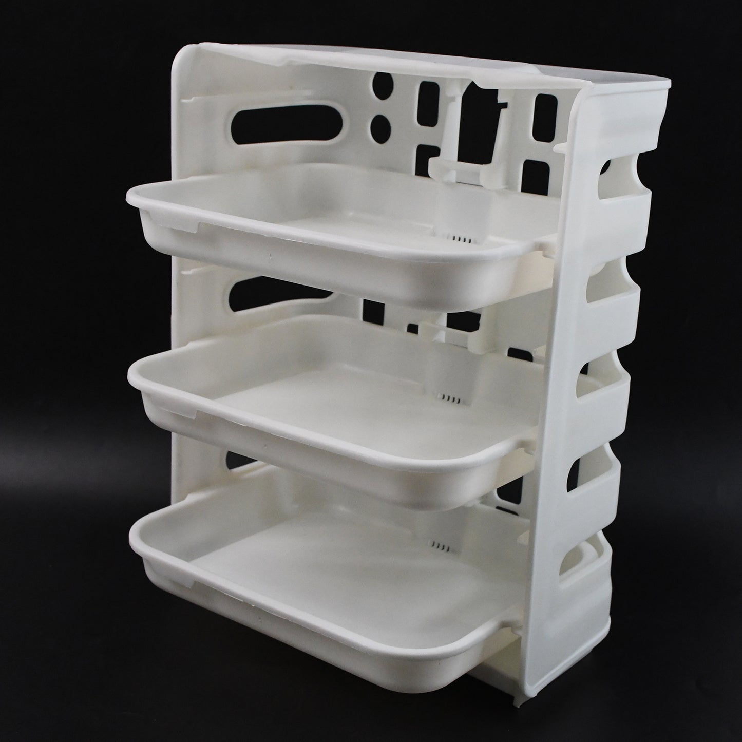 Plastic 3 Layer Wall-mounted Food Organizer Rack (1 Set) - warehousetech13