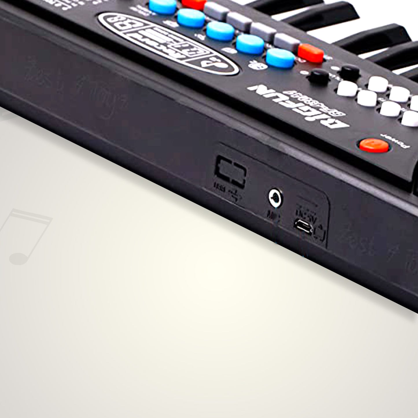 4515 Piano Musical Keyboard With Mic 37 Music Key Keyboard For Kids Toy - warehousetech13