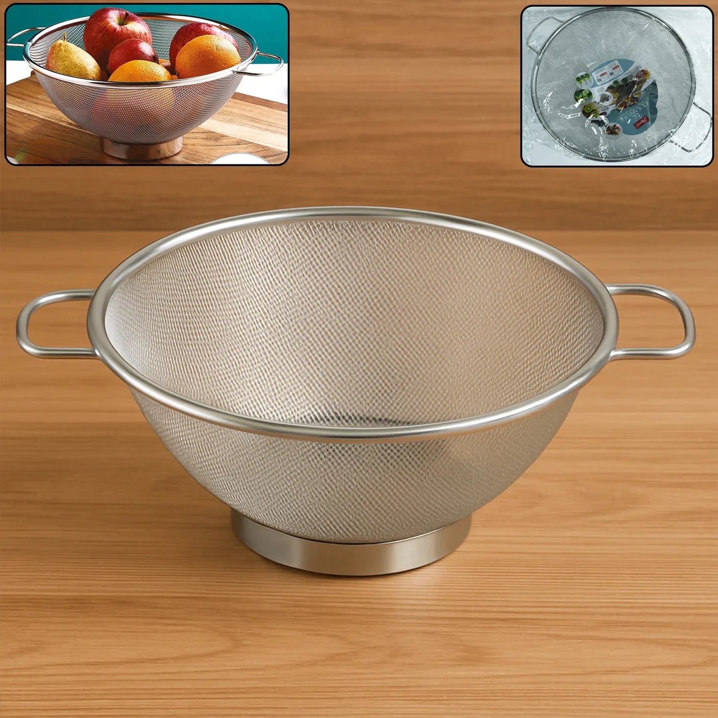Apex Stainless Steel Mesh Colander - warehousetech13