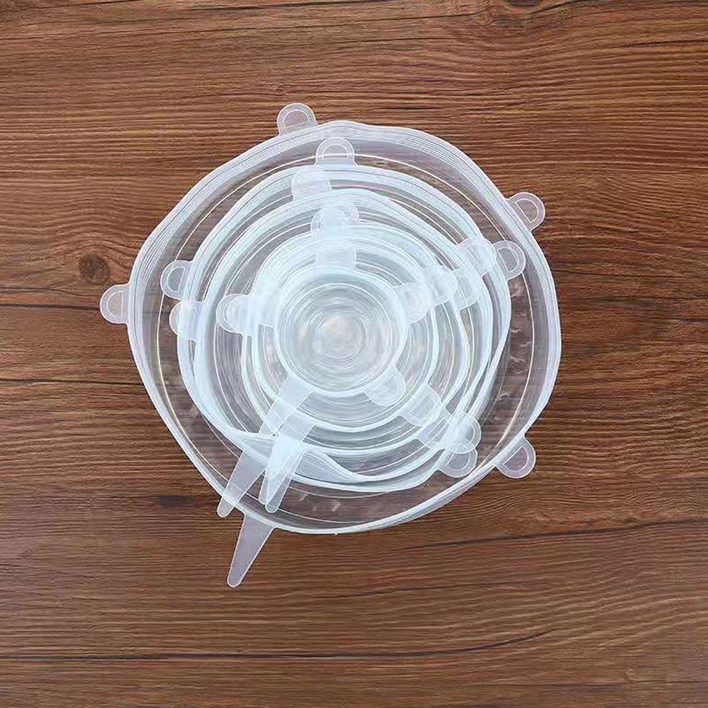 Silicone Food Cover Stretch Lids (6 Pcs Set 62 Gm) - warehousetech13