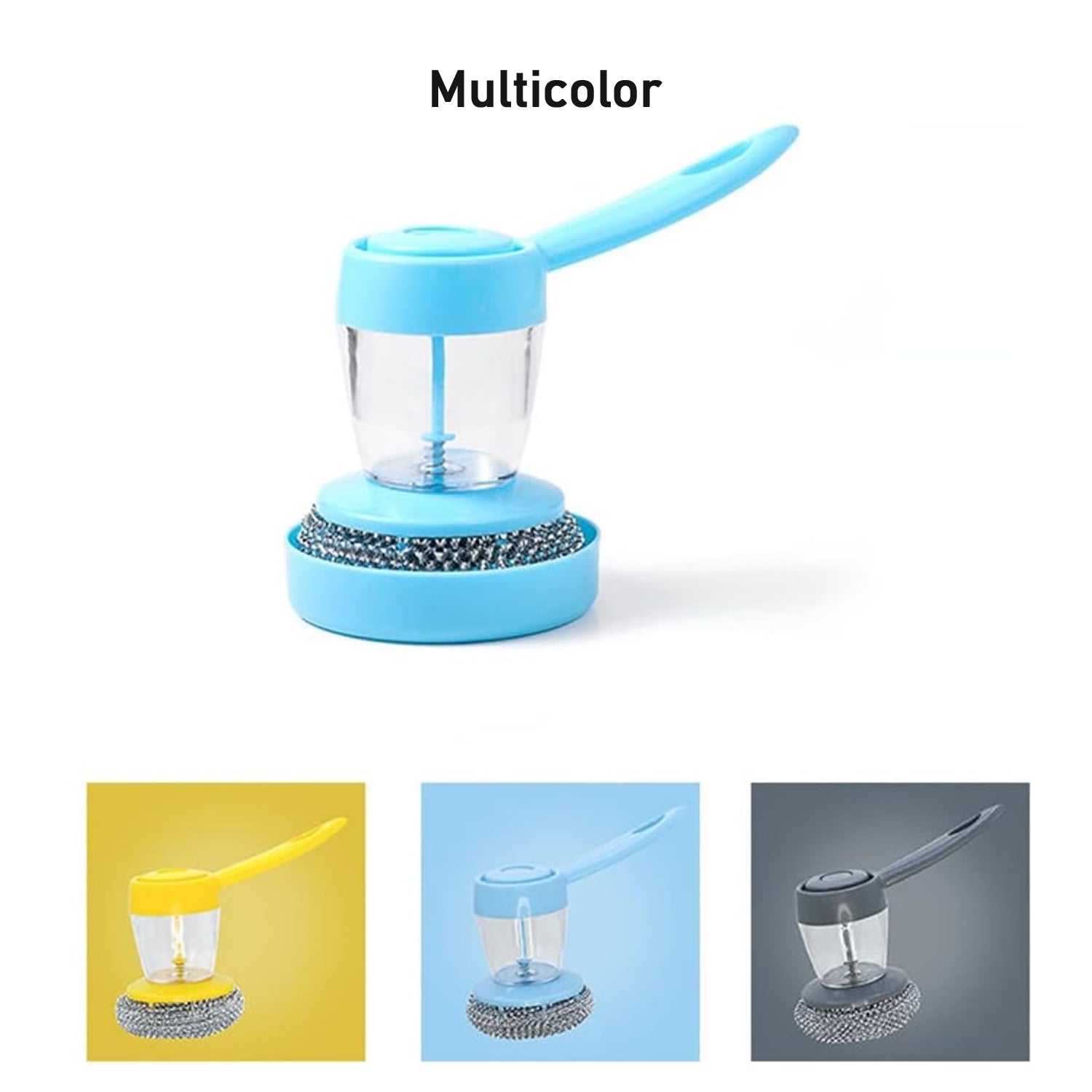 Handheld Soap Dispenser With Scrub (1 Set) - warehousetech13
