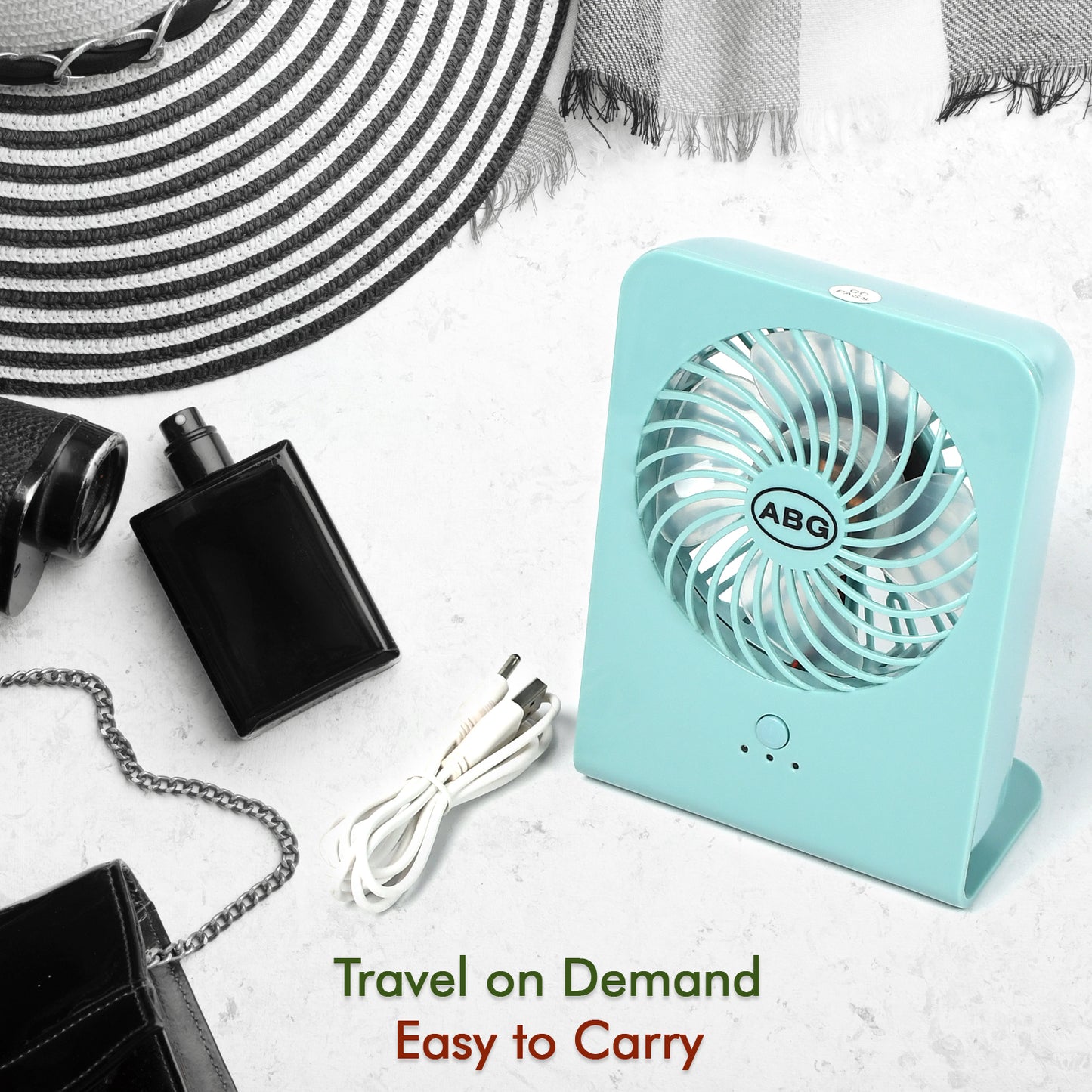 4810 Portable Desk Fan Big Table Fan 3 Step Speed Setting Fan Personal Desk Fan Suitable For Office School Home Use (Battery Not Include) - warehousetech13