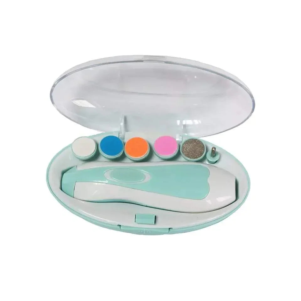 1223 Electric Baby Nail Trimmer With Grinding Heads For Newborn Infant And Toddler - warehousetech13