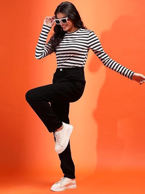 Women High Waisted Charcoal Black Jeans - warehousetech13