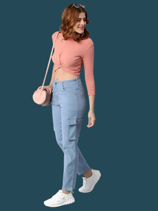 Women Stretchable Cargo Joggers - warehousetech13