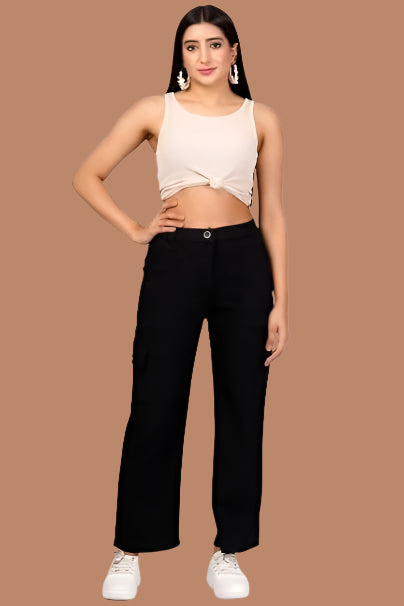 Women Cargo Baggy Jeans - warehousetech13
