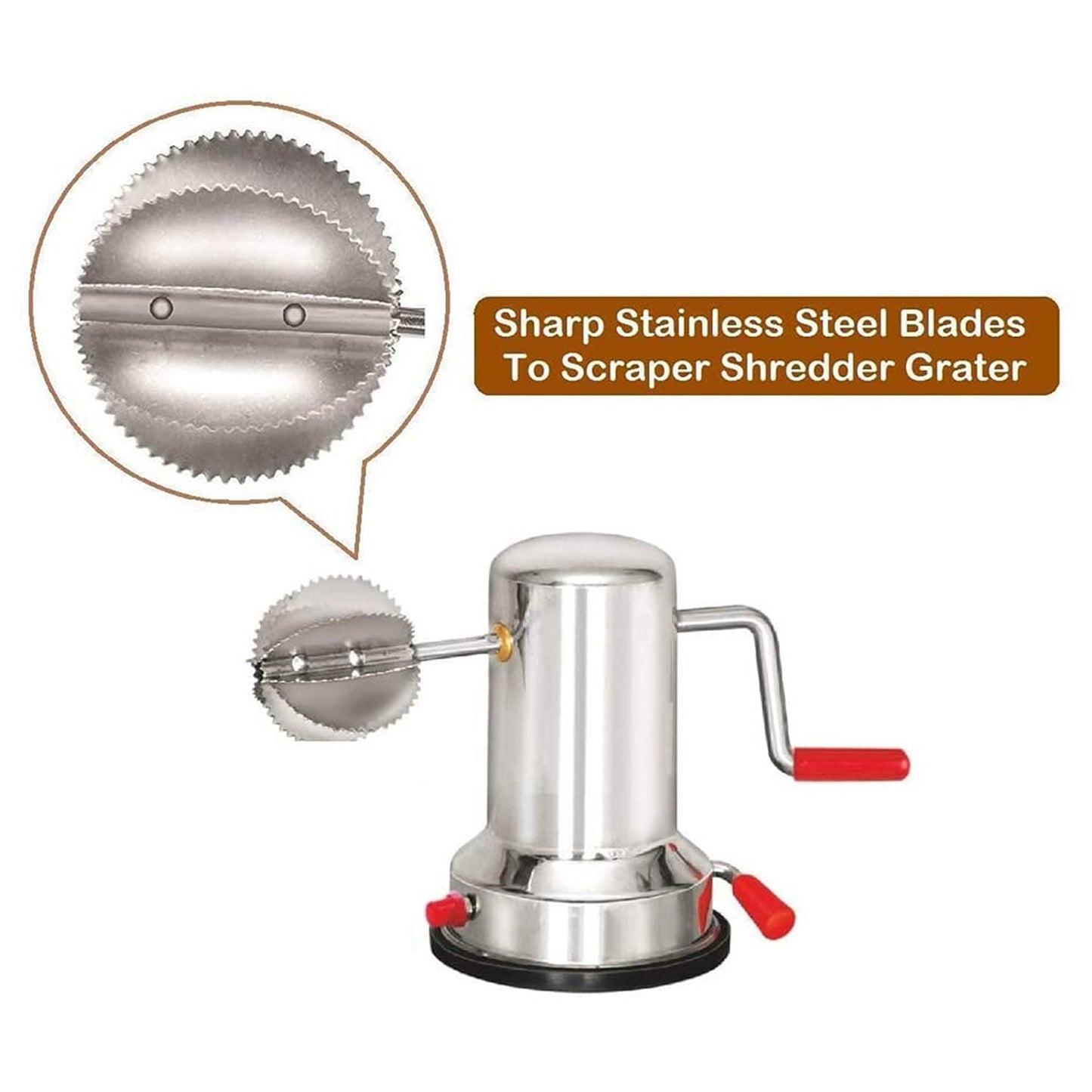 5216 Coconut Scrapers Machine Manual Steel For Home Kitchen Use - warehousetech13