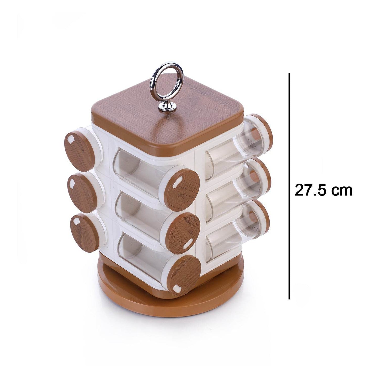 Ganesh 12-jar Revolving Spice Rack Masala Box - warehousetech13