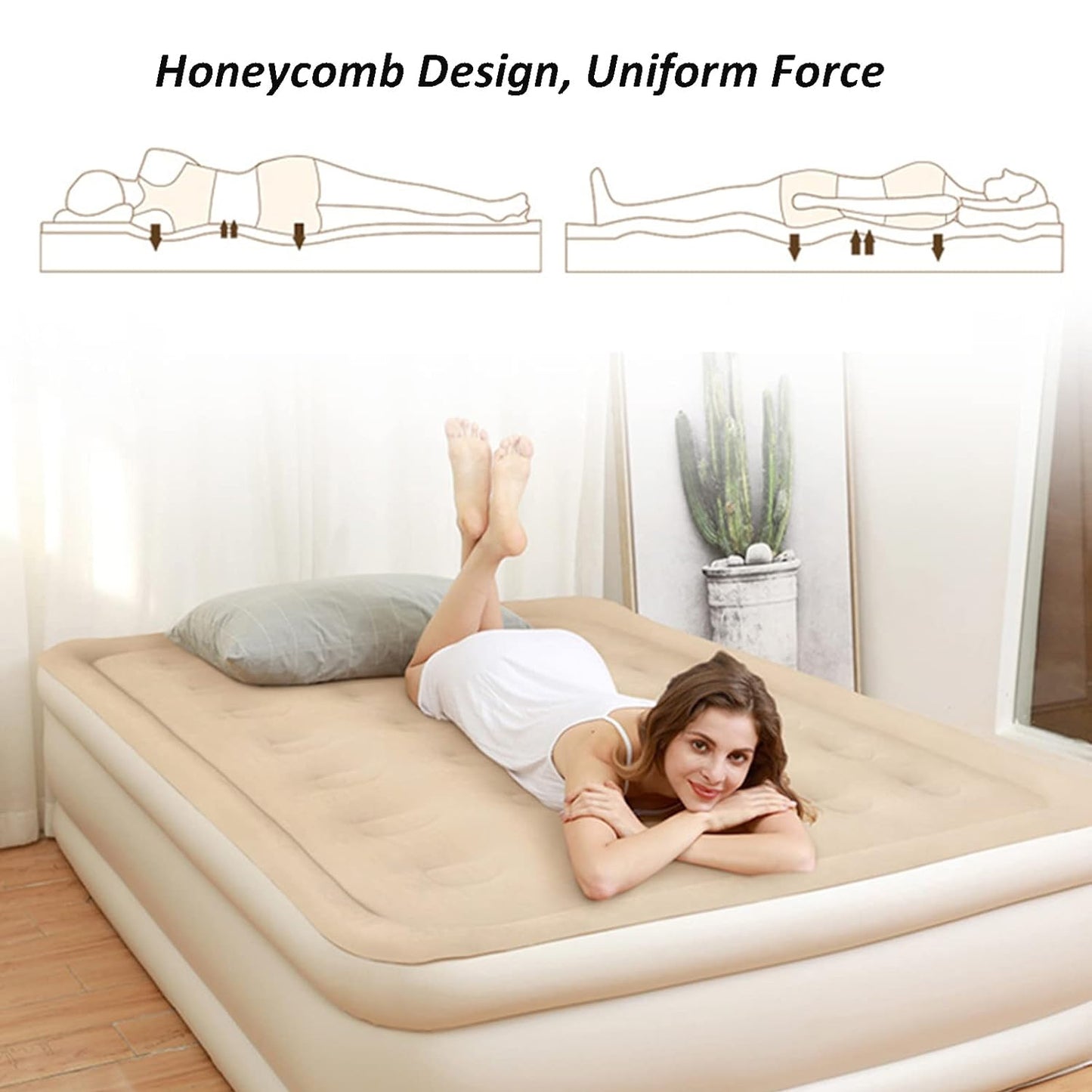 Portable Inflatable Bed Folding Lazy Bed (190x100x40 Cm 1 Pc) - warehousetech13