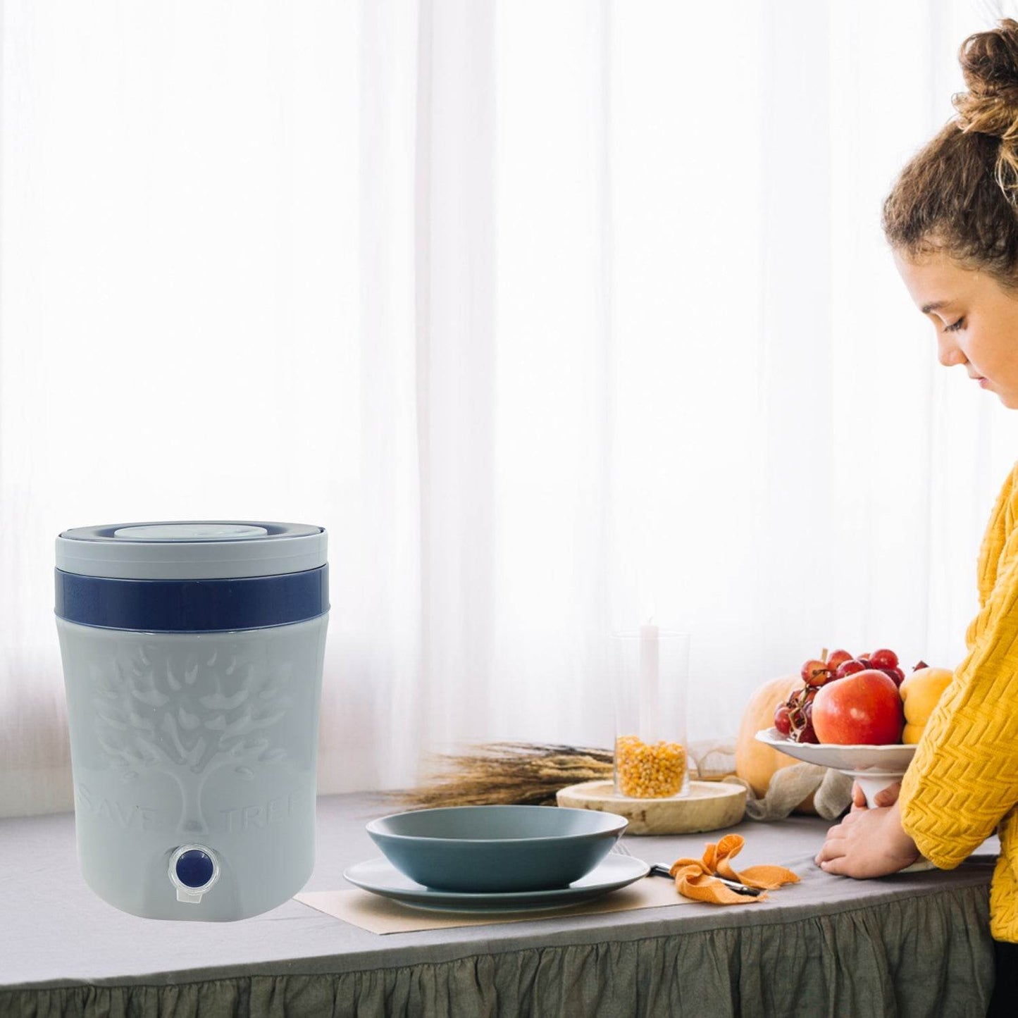 Insulated Plastic Water Rover Jug With A Sturdy Handle Water Jug Camper With Tap Plastic Insulated Water (2500ML, 7500ML, 12000ML) - warehousetech13