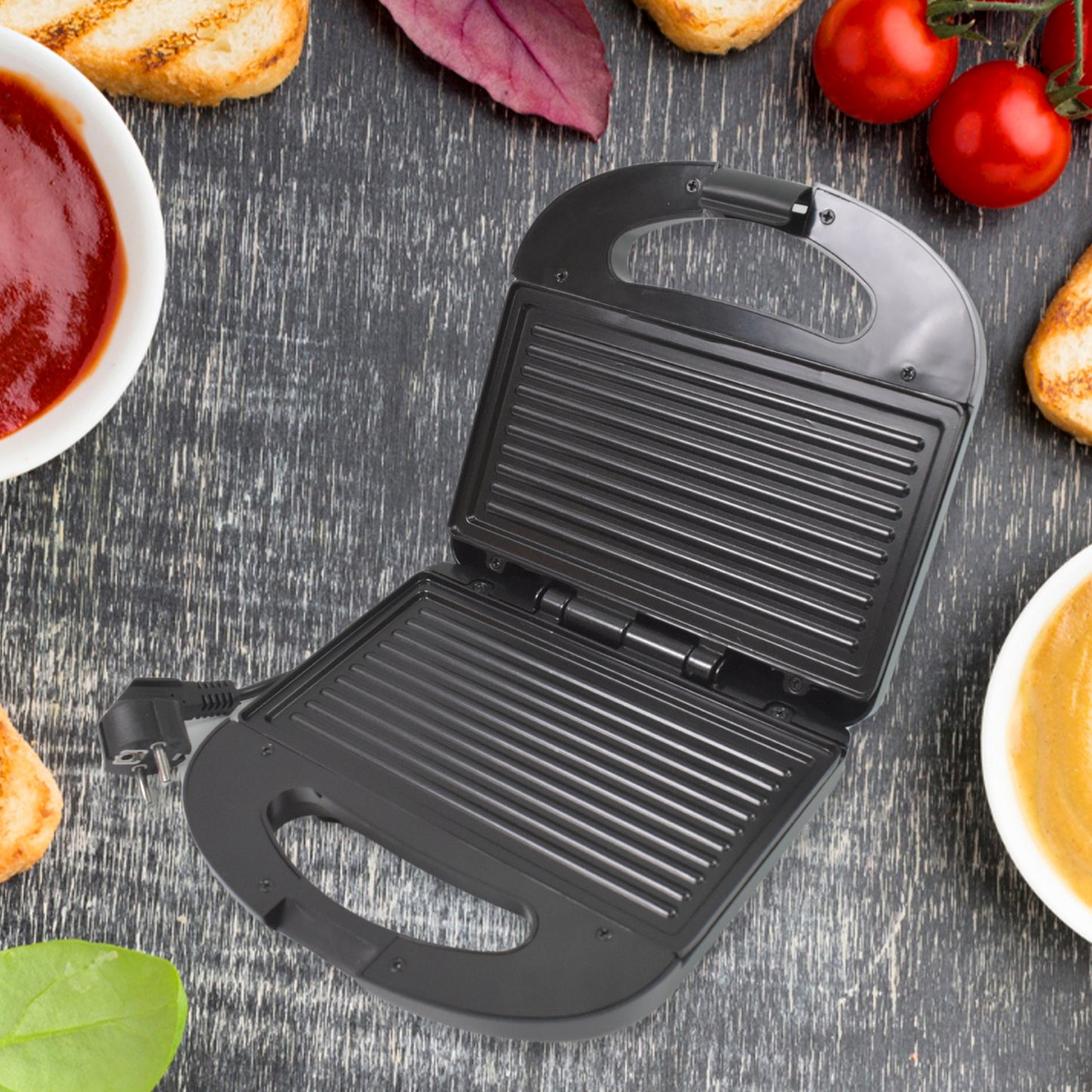 Sandwich Maker Makes Sandwich Non-stick Plates - warehousetech13