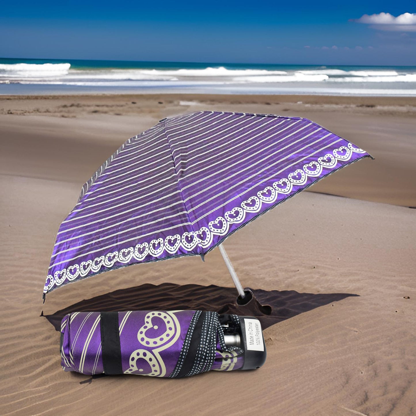 3-fold 5 Floor Sun Protective Solid Foldable Umbrella (1 Pc) - warehousetech13