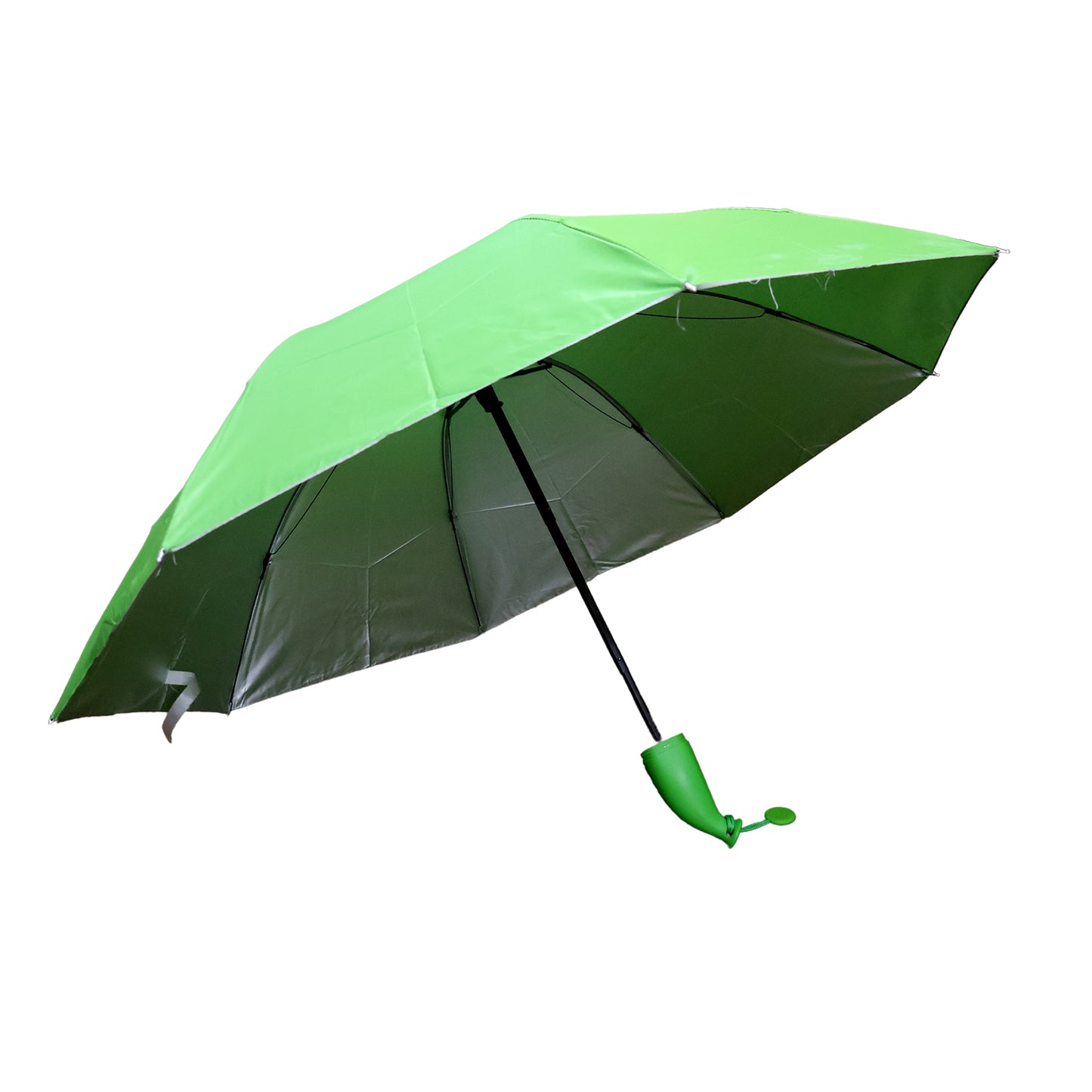 Green Stylish Banana Shaped Mini Foldable Umbrella - warehousetech13