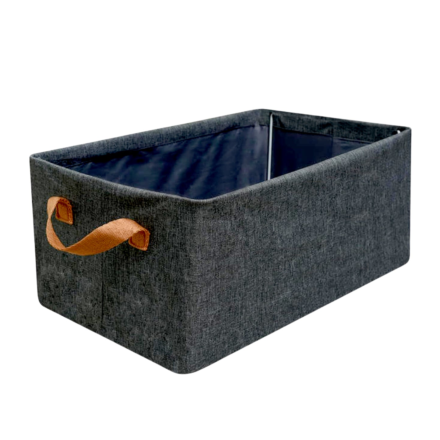 12627 Foldable Storage Box With Lid And Handles Cotton And Linen Storage Bins And Baskets Organizer For Nursery Closet Bedroom Home (45 Cm) - warehousetech13