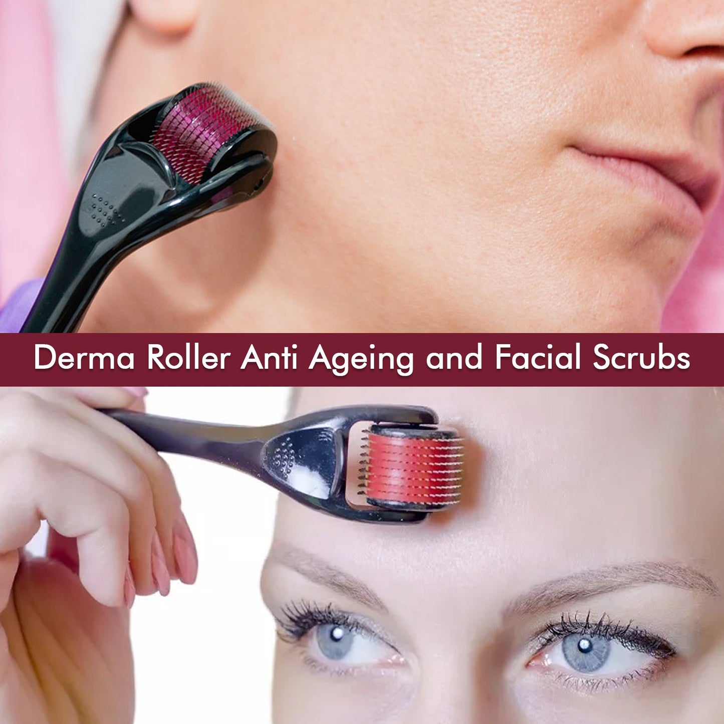 Derma Roller 0.75mm for Anti-Aging, Scar Removal, Hair Regrowth & Exfoliating Facial Scrubs