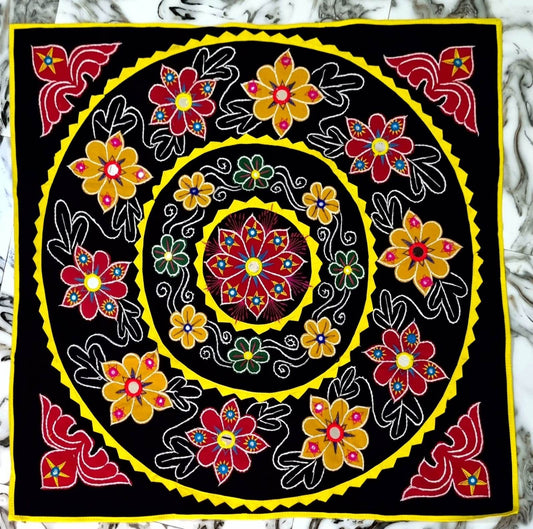 Elevate Your Home Decor with the Mesmerizing Flower Multi Color Decorated Chandua - warehousetech13