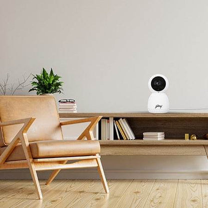 Godrej ACE PRO 3MP Wifi, 2 Way Audio, Smart Motion Tracking, Humanoid Detection, Alarm System Home Camera - warehousetech13