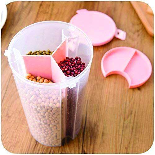 3 In 1 Transparent Air Tight Storage Dispenser Container - warehousetech13