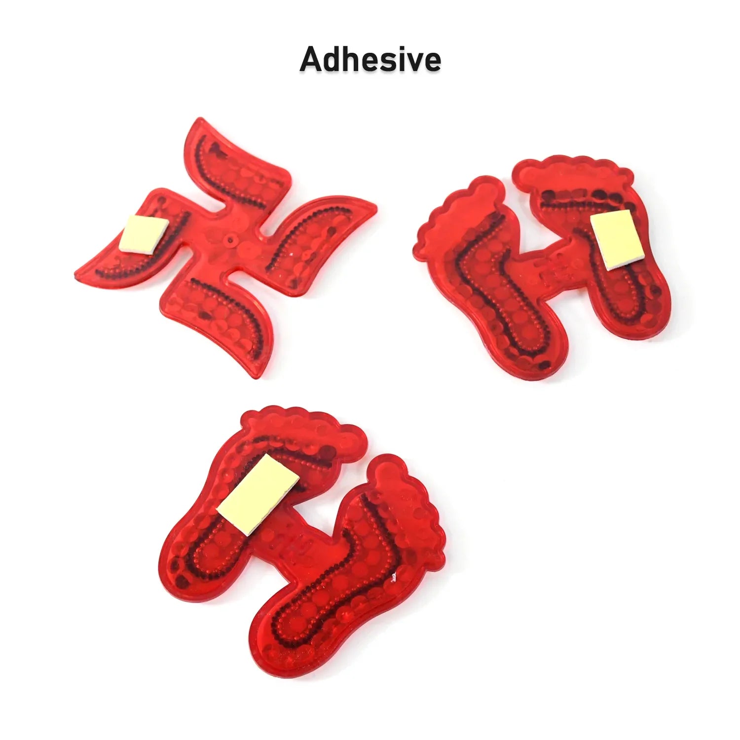 Decorative Laxmi Charan (Pagla) Swastik Combo Set (3pc Set) - warehousetech13