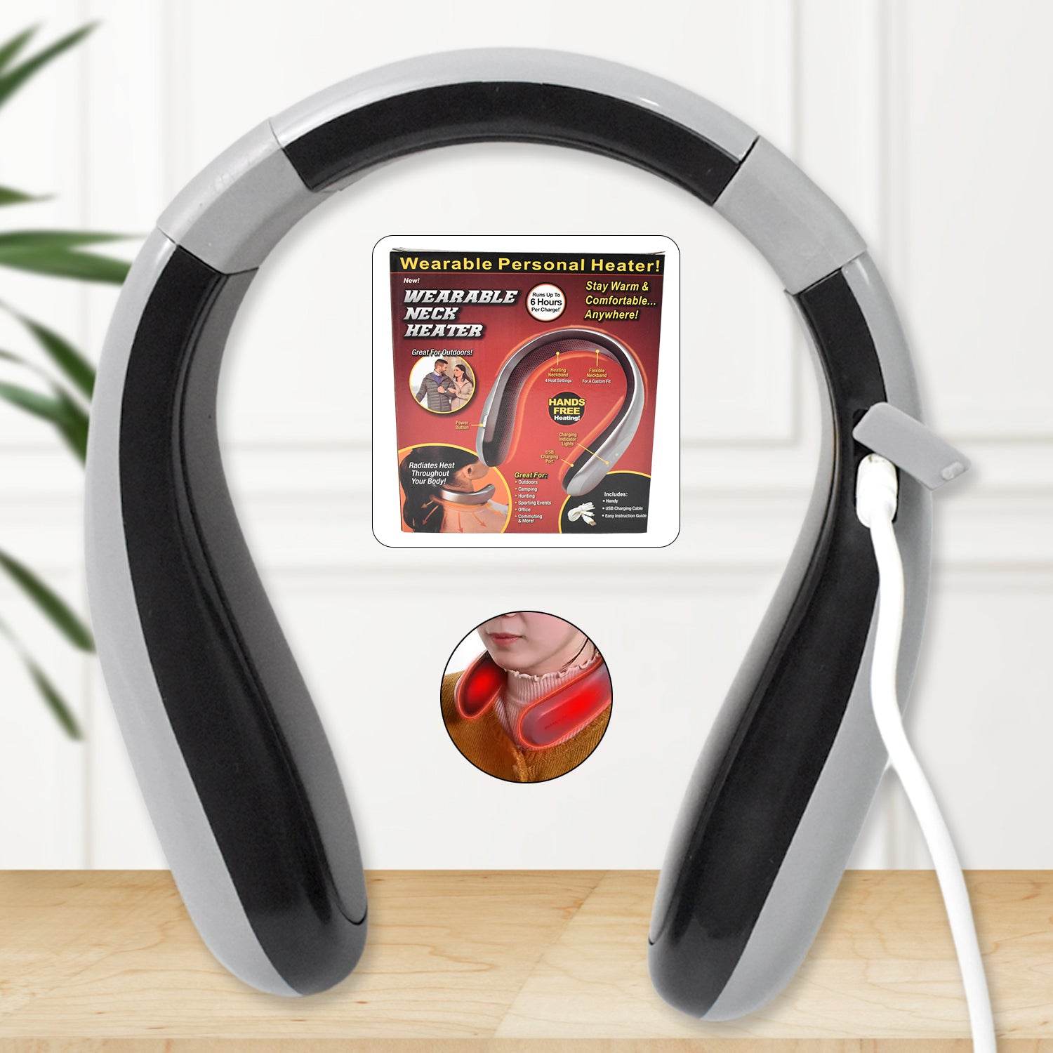 Usb Type C Rechargeable - Wearable Neck Heater - warehousetech13