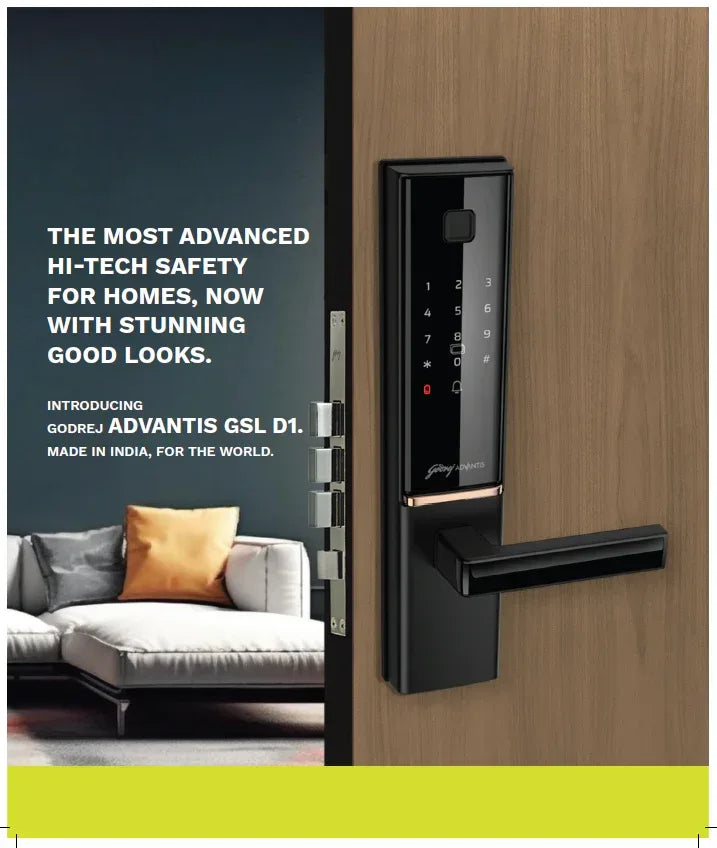Godrej Smart Lock | 6 in 1 Main Door Digital Lock | VDP Compatible |for Home & Offices | Matte Black |3 Yrs Warranty | Made in India | Free Installation - warehousetech13