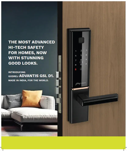 Godrej Smart Lock | 6 in 1 Main Door Digital Lock | VDP Compatible |for Home & Offices | Matte Black |3 Yrs Warranty | Made in India | Free Installation - warehousetech13