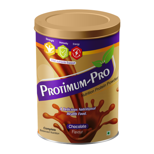 Protimum-Pro Chocolate Flavour Protein Powder - Boost Energy & Muscle Growth Naturally!