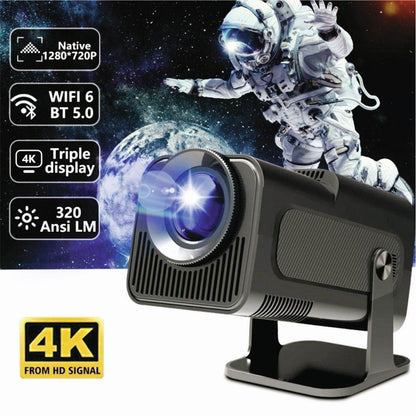 TecSox PANTHER Projector | 180 Rotatable | 4K Support | Auto Horizontal Keystone | Android 11.0 - warehousetech13