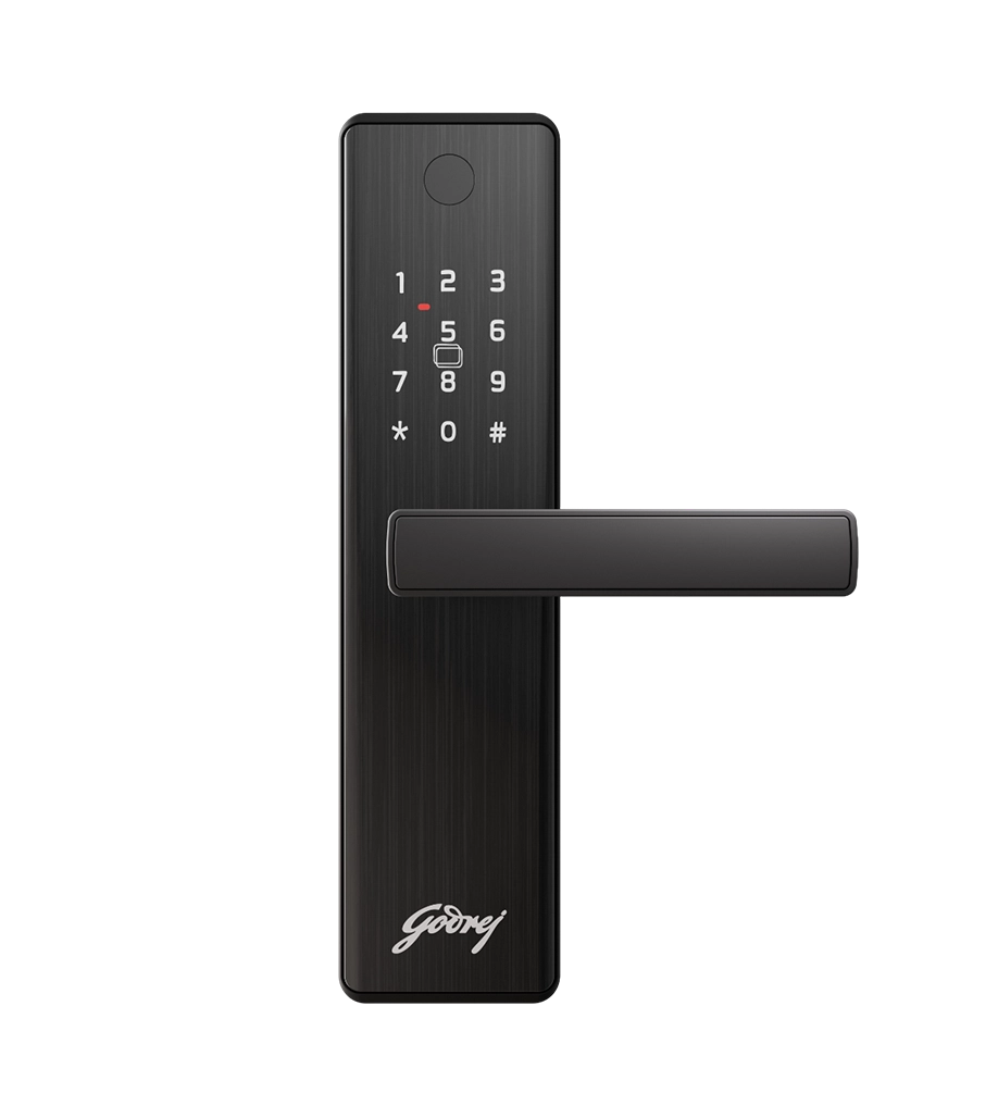Neo Advantage Black Lock - High-Security Door Lock, Godrej Neo Advantage Digital Door Lock 9684 – 4 Access Modes, 3-Bolt Security, Black Finish, 3-Year Warranty Free Installation (3003)