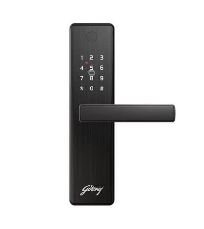Neo Advantage Black Lock - High-Security Door Lock, Godrej Neo Advantage Digital Door Lock 9684 – 4 Access Modes, 3-Bolt Security, Black Finish, 3-Year Warranty Free Installation (3003)