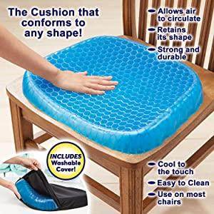 Cushion Seat Flex Pillow Gel Orthopedic Seat Cushion Pad (Egg Sitter) - warehousetech13