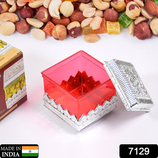 7129 Ruby Dryfruit Storage Container Attractive Design Box For Home Gifting Kitchen Use - warehousetech13