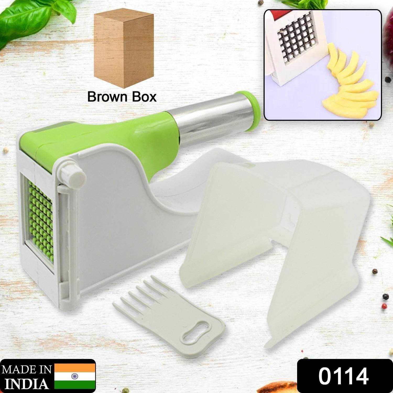 Virgin Plastic French Fry Chipser Potato Chipserpotato Slicer With Container - warehousetech13