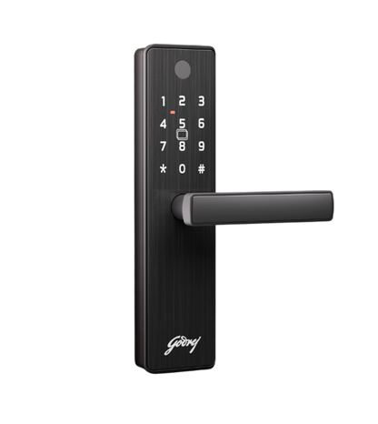 Neo Advantage Black Lock - High-Security Door Lock, Godrej Neo Advantage Digital Door Lock 9684 – 4 Access Modes, 3-Bolt Security, Black Finish, 3-Year Warranty Free Installation (3003)