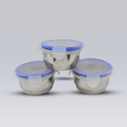 Piece Airtight & Leak-Proof Stainless Steel Lunch Box Set