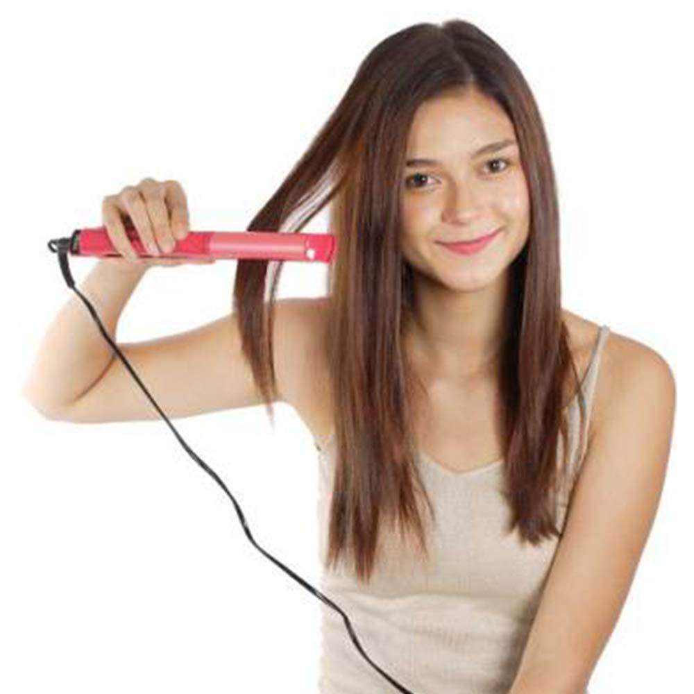 2 In 1 Hair Straightener And Curler Machine For Women Curl Straight Hair Iron - warehousetech13