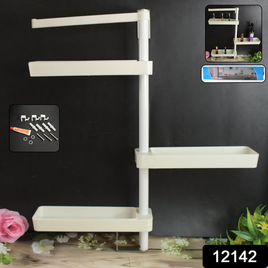 Kitchen Rotating Shelf Storage Racks Multipurpose Adjustable (1 Set) - warehousetech13