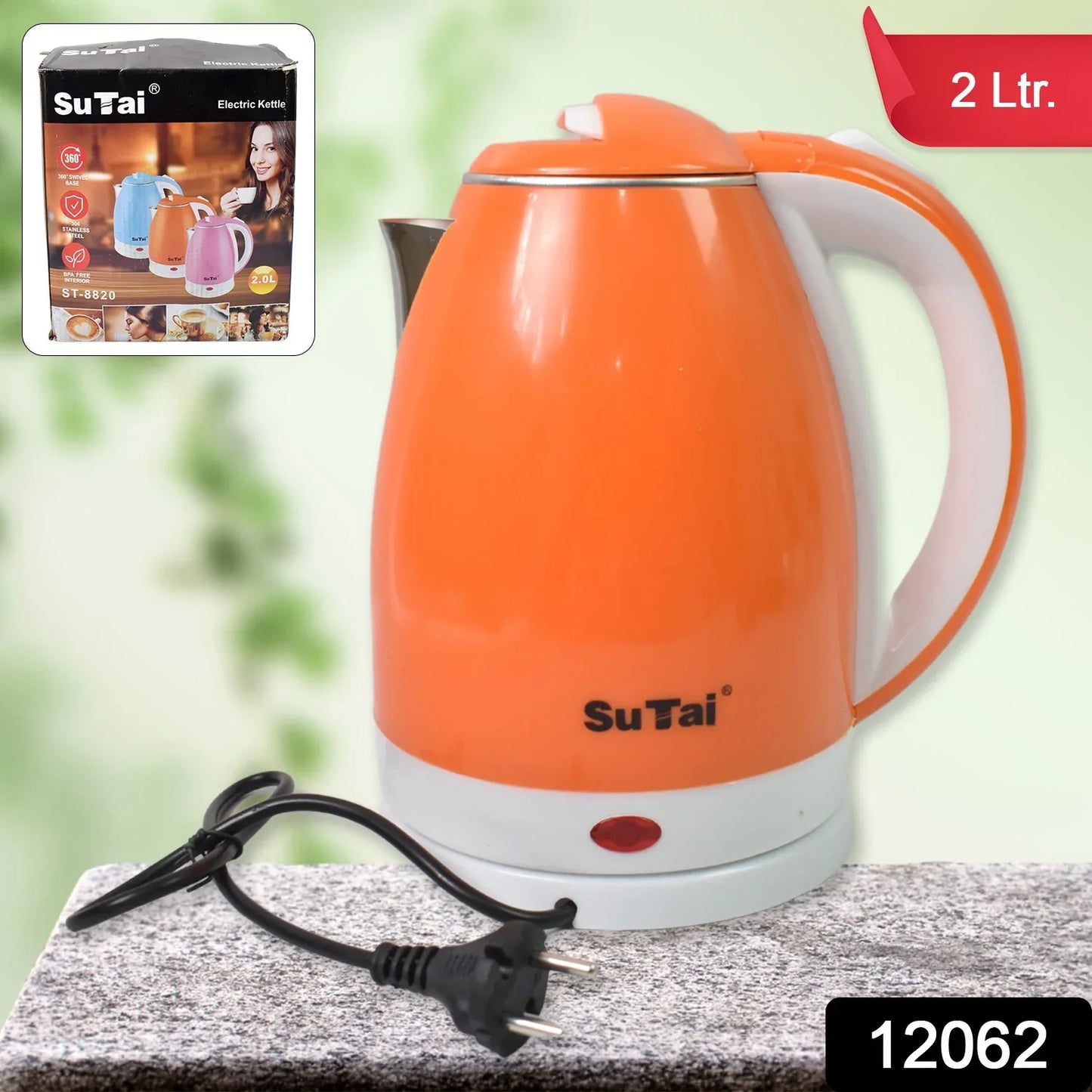 Electric Kettle Boil Dry Protection Auto-shut Off (1500-2000w 2 Ltr.) - warehousetech13
