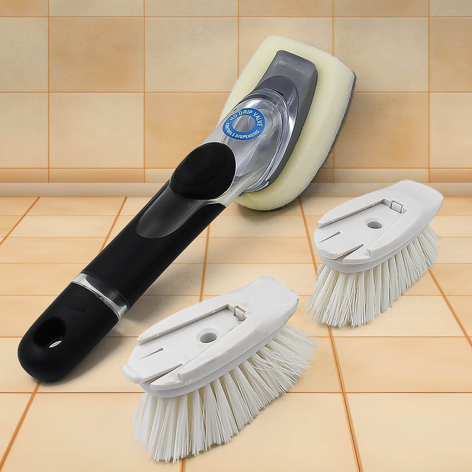 Dish Scrubber With Soap Dispenser Soap Dispensing Dish Brush Set (1 Set) - warehousetech13