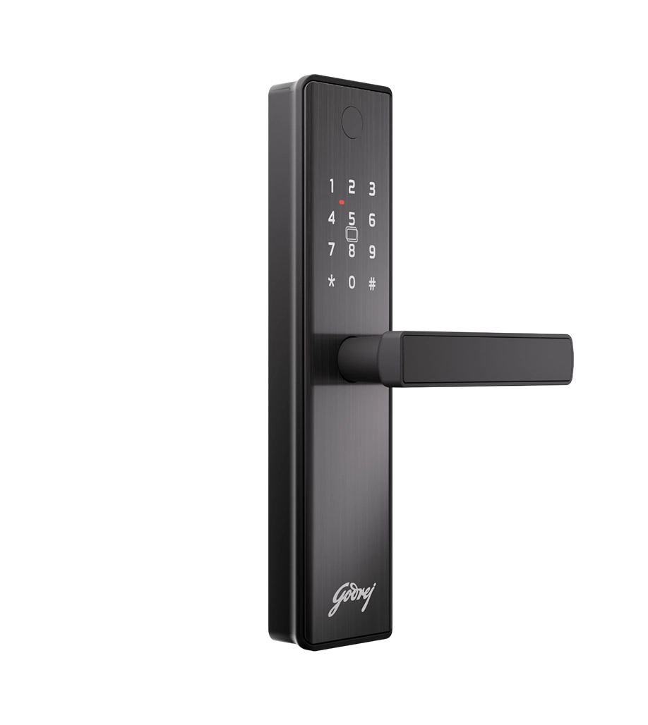 Neo Advantage Black Lock - High-Security Door Lock, Godrej Neo Advantage Digital Door Lock 9684 – 4 Access Modes, 3-Bolt Security, Black Finish, 3-Year Warranty Free Installation (3003)