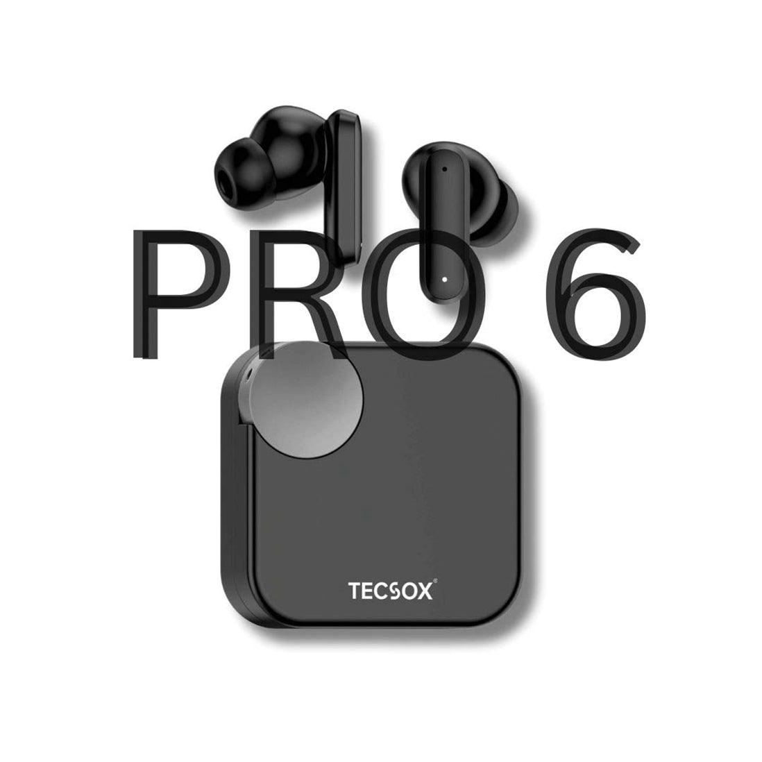 Tecsox Pro 6 Wireless Earbud With Comfortable Fit