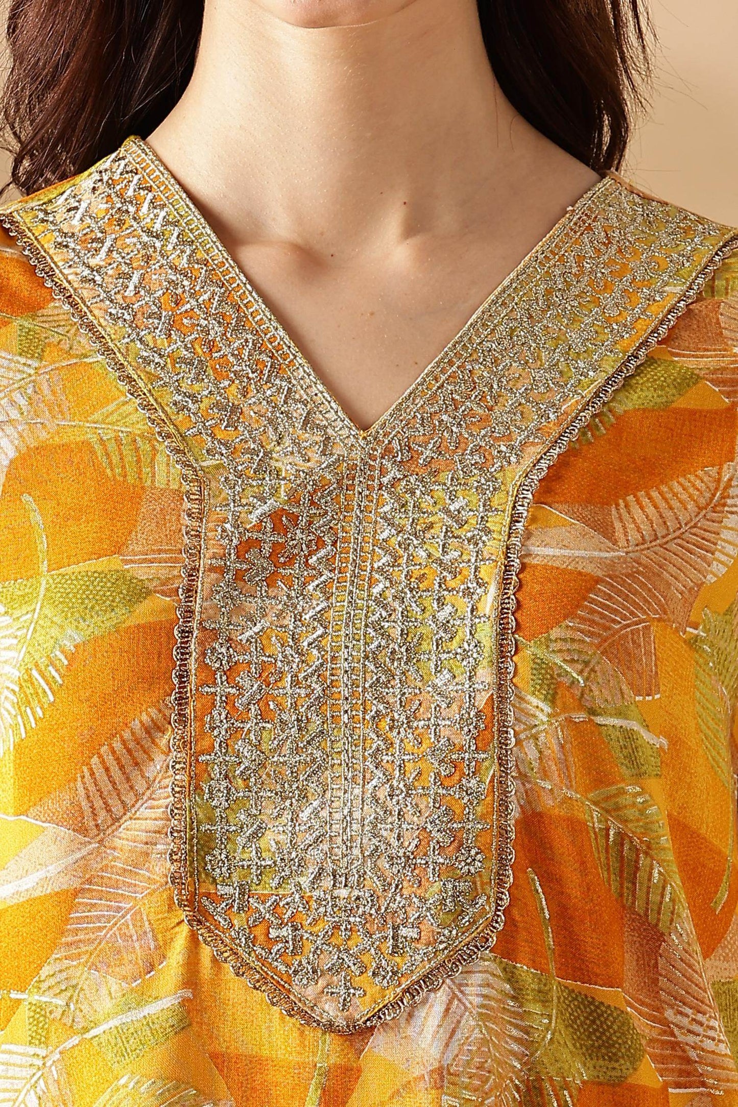 Darshita Mustard & Fuchsia Rayon Kurta Set with Dupatta for Women | Elegant Ethnic Wear by BulBul Fashions